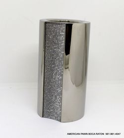 Swarovski Crystal AMBIRAY LARGE SILVER TEALIGHT CANDLE HOLDER 1096437 Excellent like new condition 
