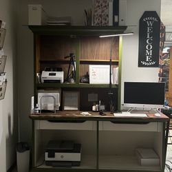 Solid Wood Desk/Hutch 