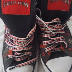 Converse Chuck Taylor Sneakers - Harley Quinn Edition Sz6 - Rare Very Good Condition! 