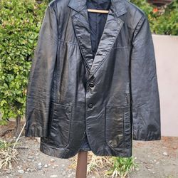 Vtg Sears The Leather Shop Leather Jacket 