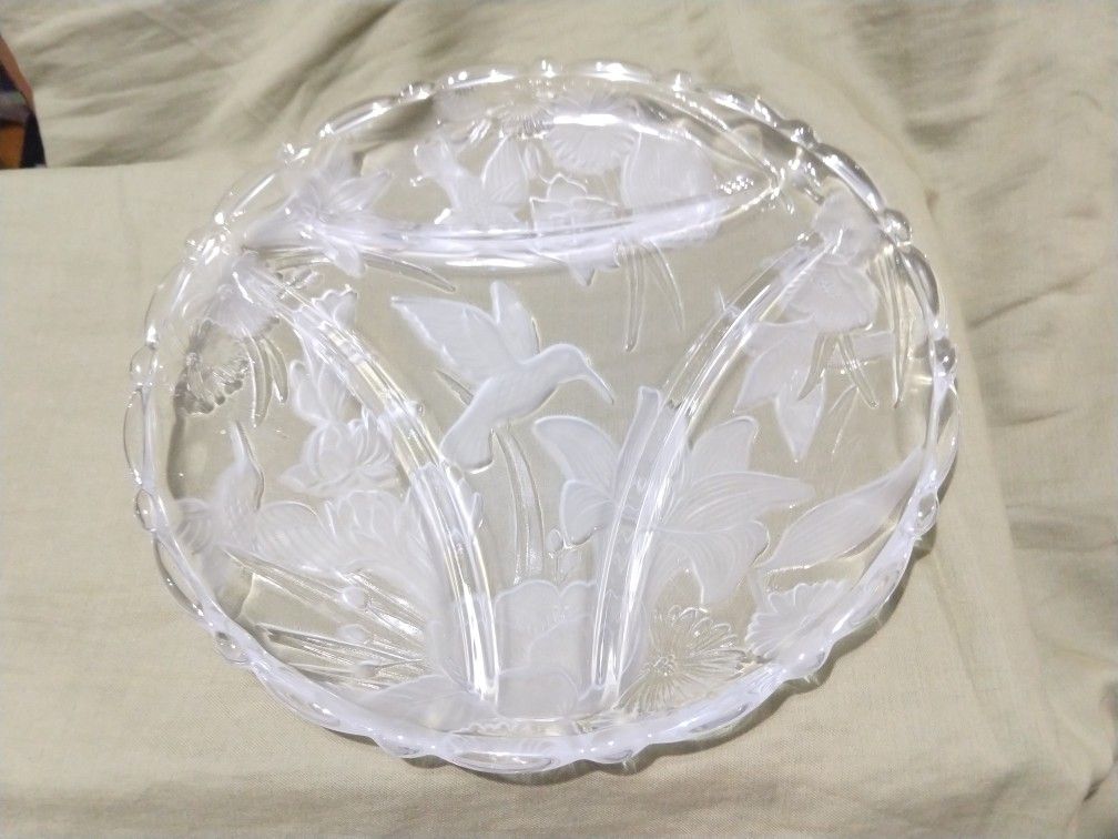 Beautiful crystal platter!