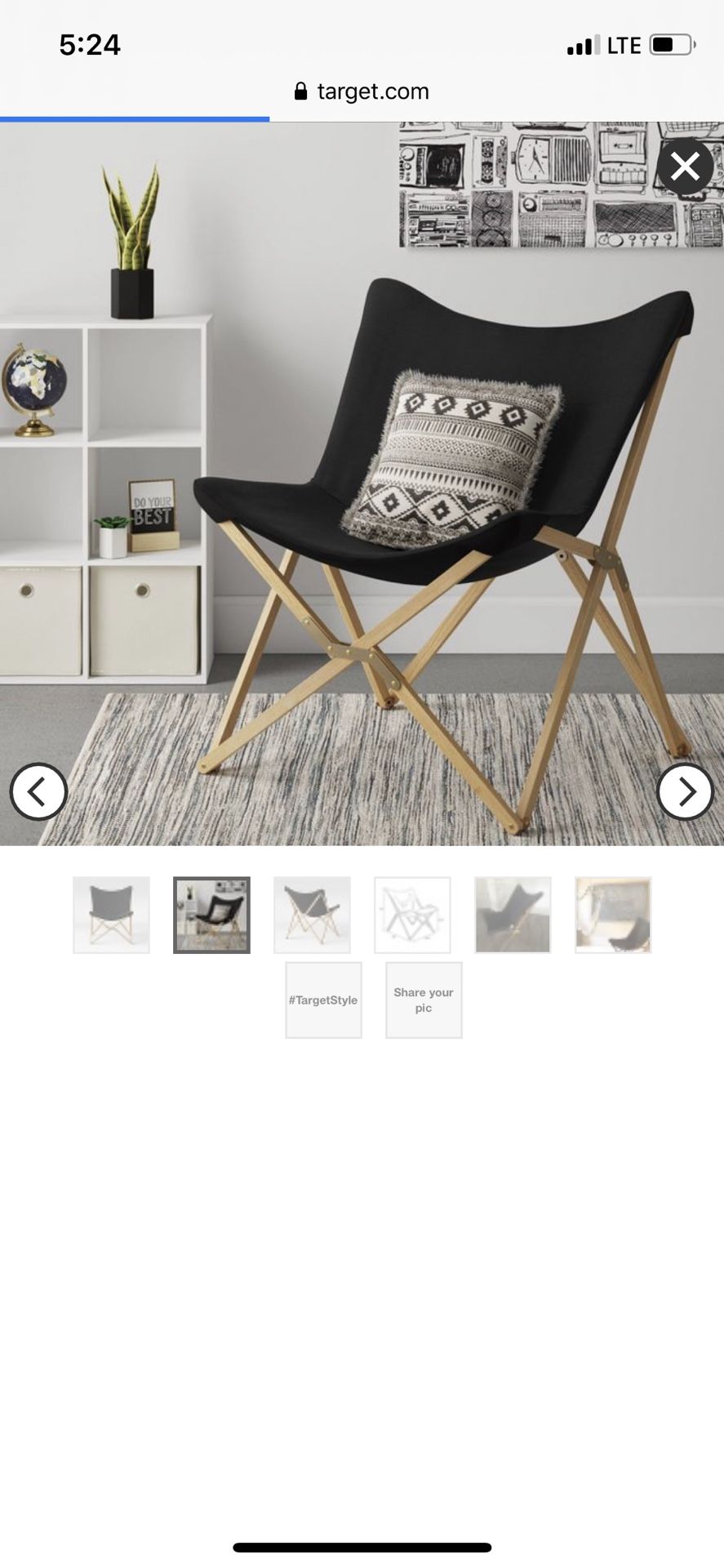 Wood Butterfly Chair - Room Essentials,set Of 2