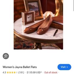 Lauren Ralph Lauren Brown Leather Ballet Flats – Size 39 (8.5 US)
