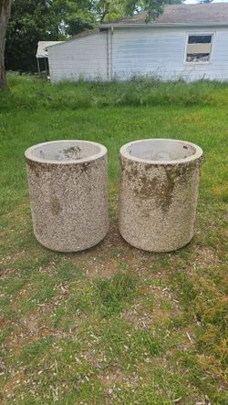 FREE: Concrete garbage/trash containers 2 (Two)