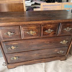 Antique Solid Oak Dresser