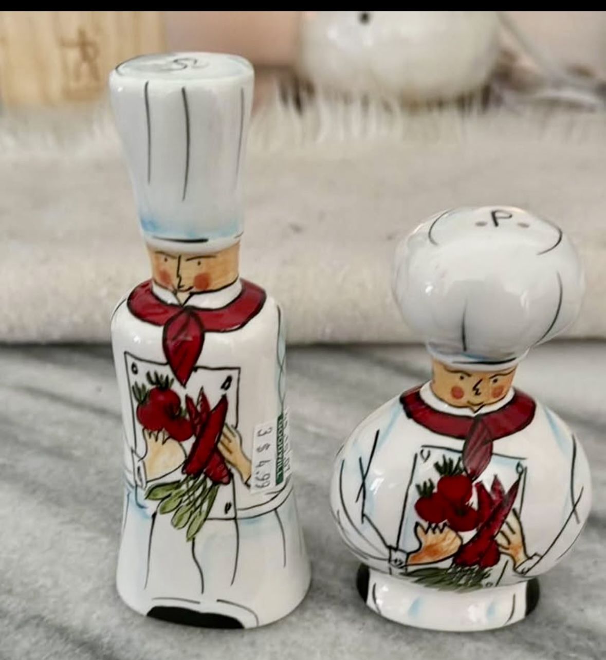 Vintage Wonderful Dennis East Chef Salt & Pepper Shaker set