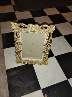 gold painted frame