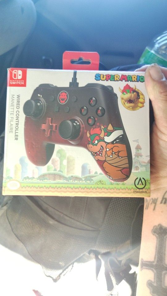 Brand New Nintendo Switch Wired Controller Mario, Bowser