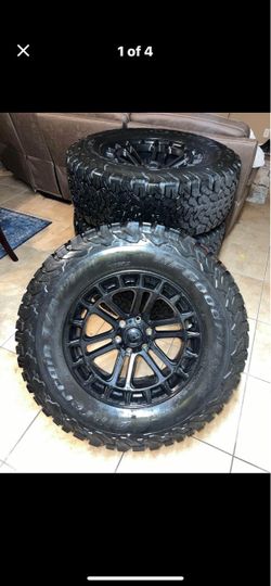 BFGoodrich All-Terrain Tires on Black Wheels – Set of 4