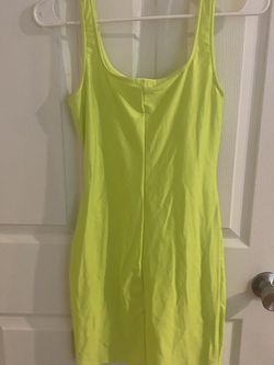 Highlighter Green/Yellow dress 