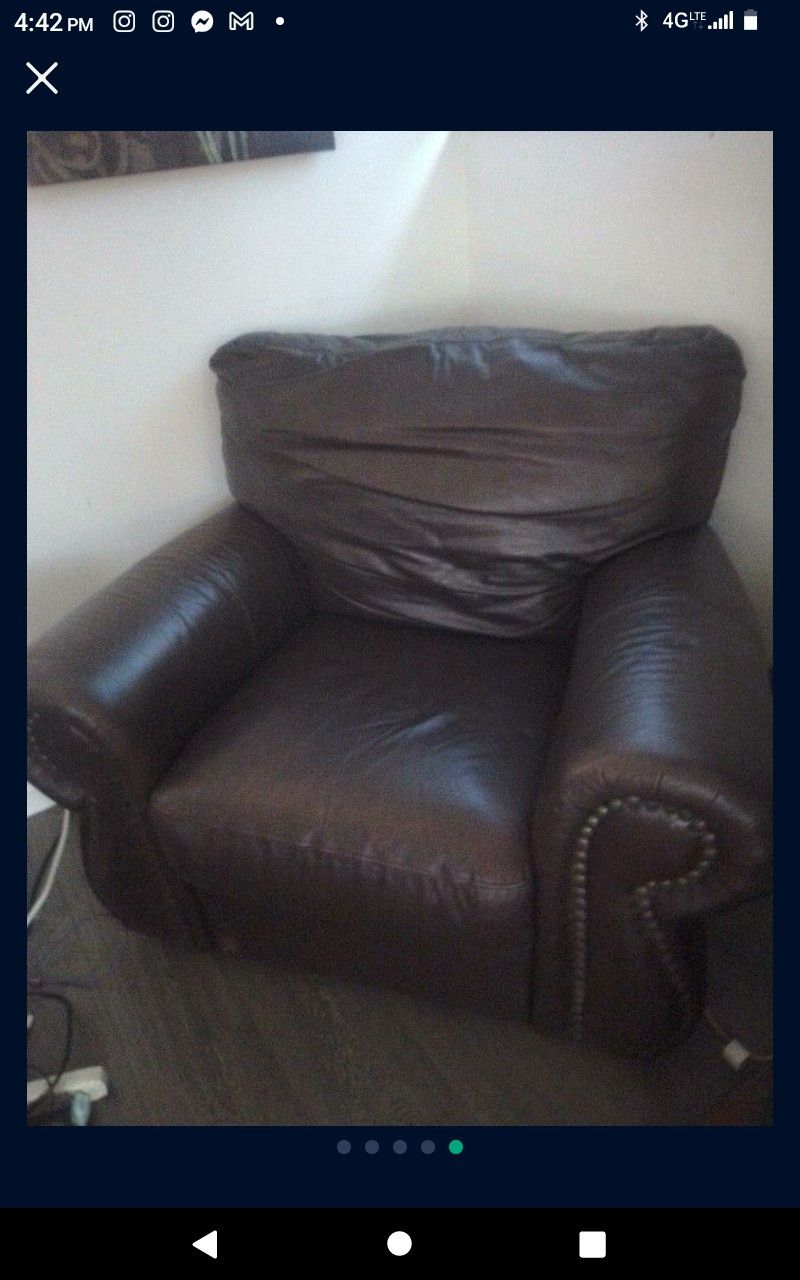 Leather Recliner Chair 