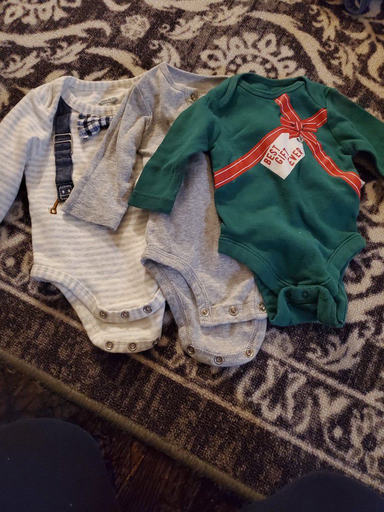 Baby Boy Bodysuits Size 0-3months 