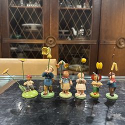 Vintage German Wendt & Kuhn  Wooden Figurines