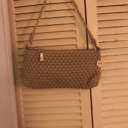 THE SAX ORIGINAL METALLIC GOLD SHOULDER BAG 