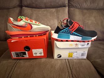 Nike sacai waffle x clot & human race