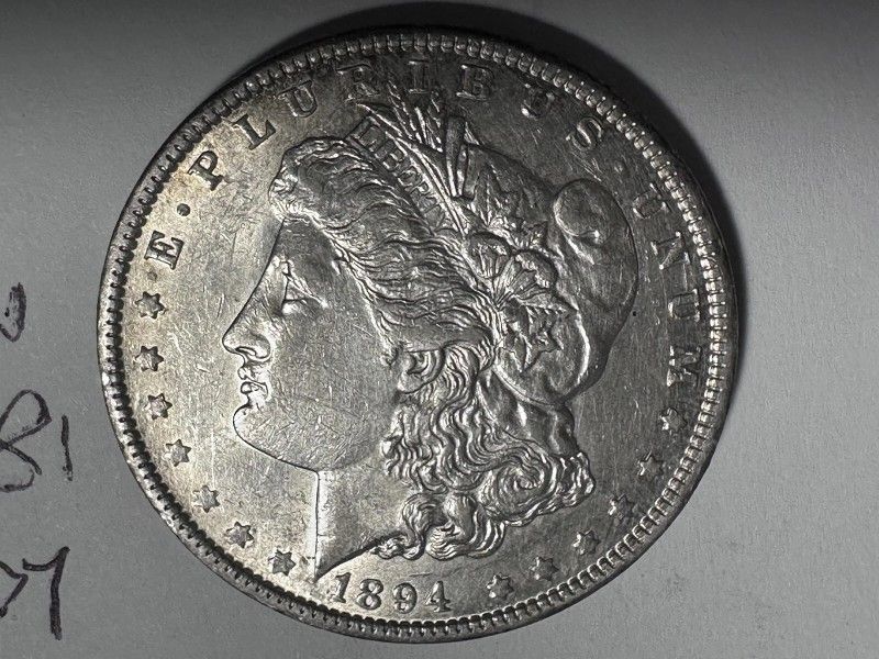 1894 o morgan silver dollar very rare