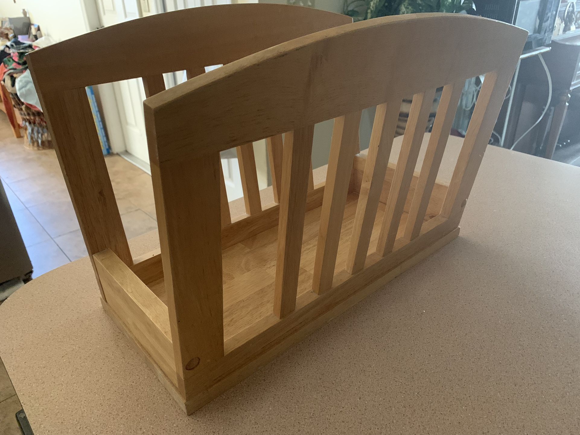 Lift Color Wood Magazine Rack - Great Condition 