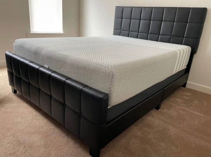 Brand New Black King & Queen Size Bed Frame With Mattress Set!! Queen $545! King $595!