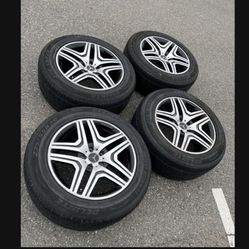4 - 275/55r20 5x130 5x5.12 Stock Mercedes G350 G500 G Wagon Wheels Rims Tires!