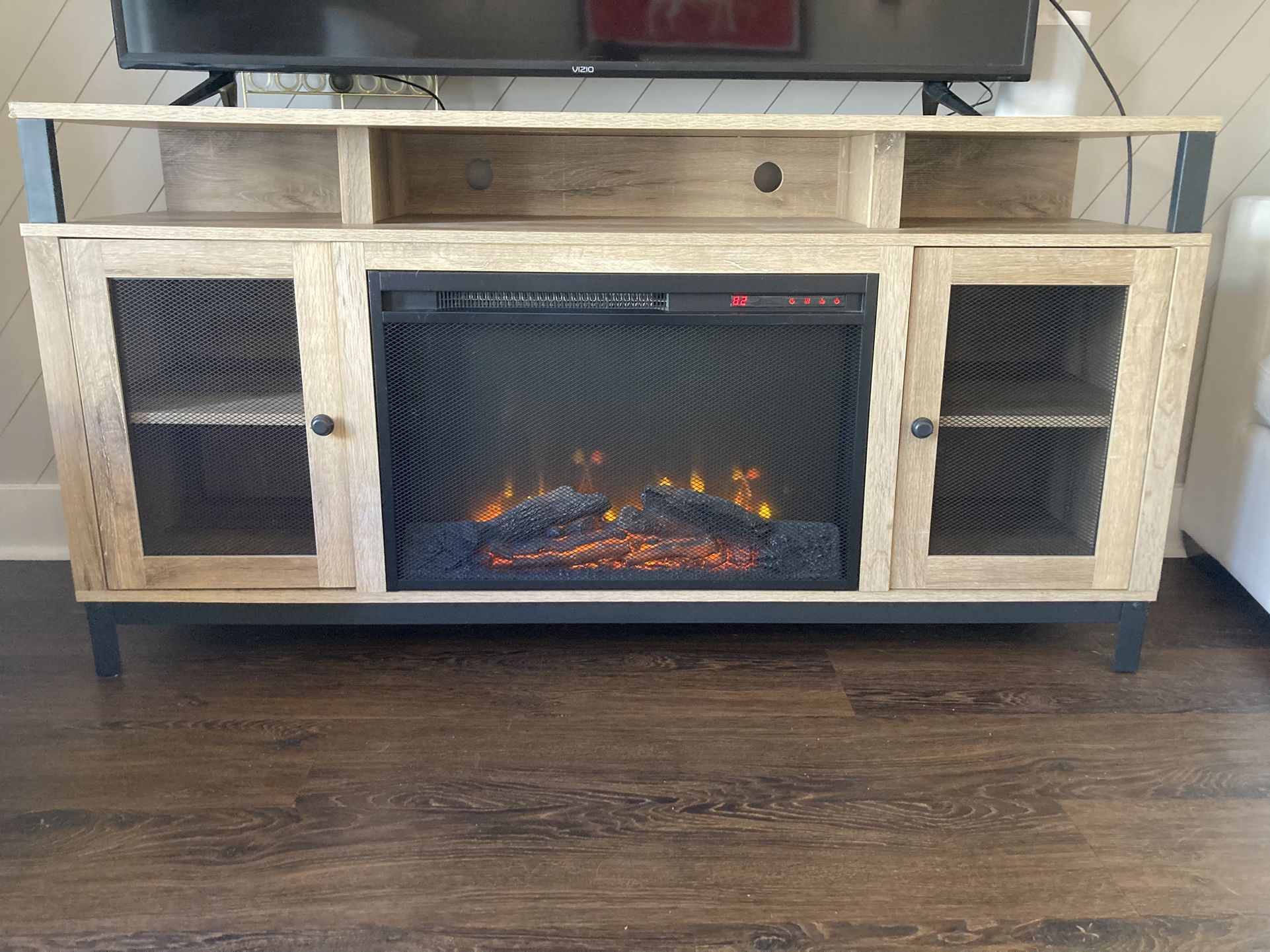 TV Stand With Electric Fireplace