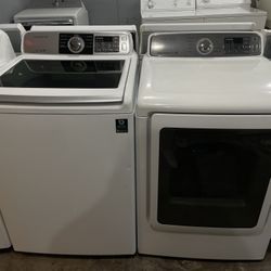 Samsung Set Washer And Dryer Electric 