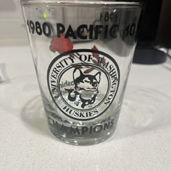 Washington Huskies ‘80 Pac-10 Champs - ‘81 Rose Bowl Glass