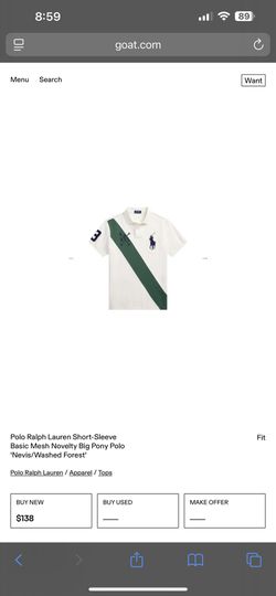 Polo Cream Large Phony Polo 2xl 