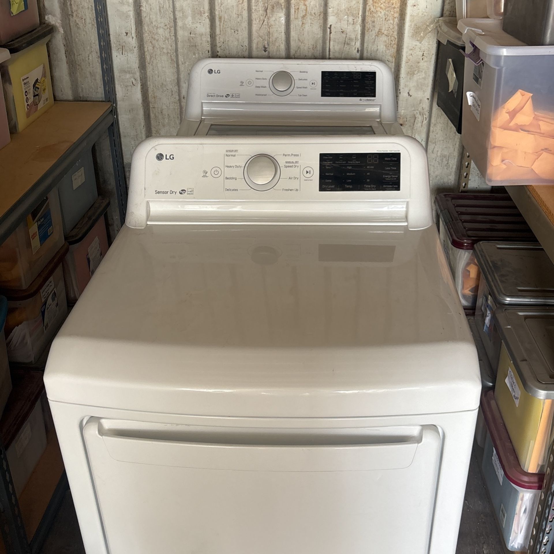 LG Sensor Dry Washer & Gas Dryer Matching Set