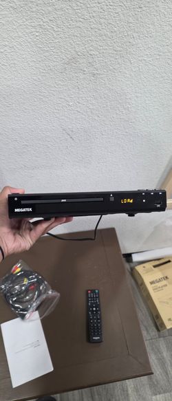 MEGATEK Region-Free HDMI DVD Player for TV, Compact CD/DVD Player for Smart TV, USB Port, Plays All Region DVDs & Multi Formats, Metal Housing, HDMI/R