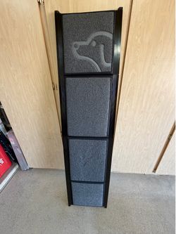 Zendova large pet ramp stair folding metal like new 17 1/4 X 71
