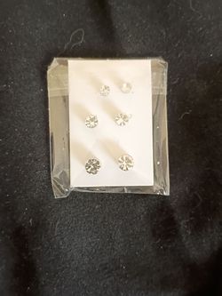 Magnetic Crystal Stud Earrings