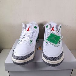 Nike Air Jordan 3 Retro Lucky Green White Sail CK9246-136 Womens Size 6.5 NEW