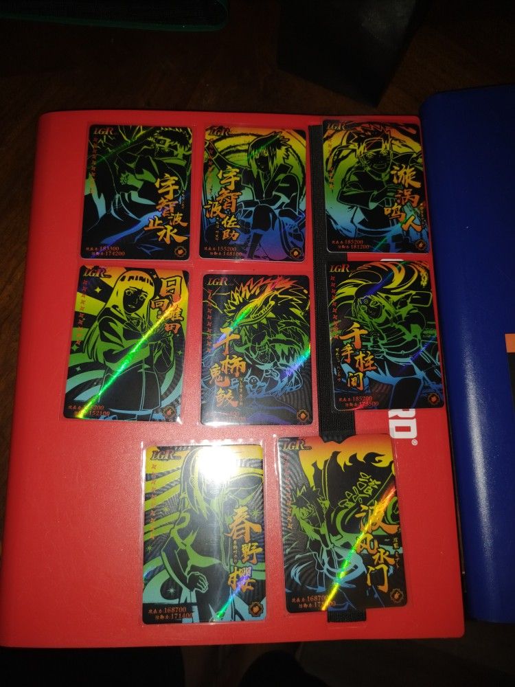 Naruto LGR Black Rainbow Prism Holo CCG COLLECTIVE CARDS for Sale