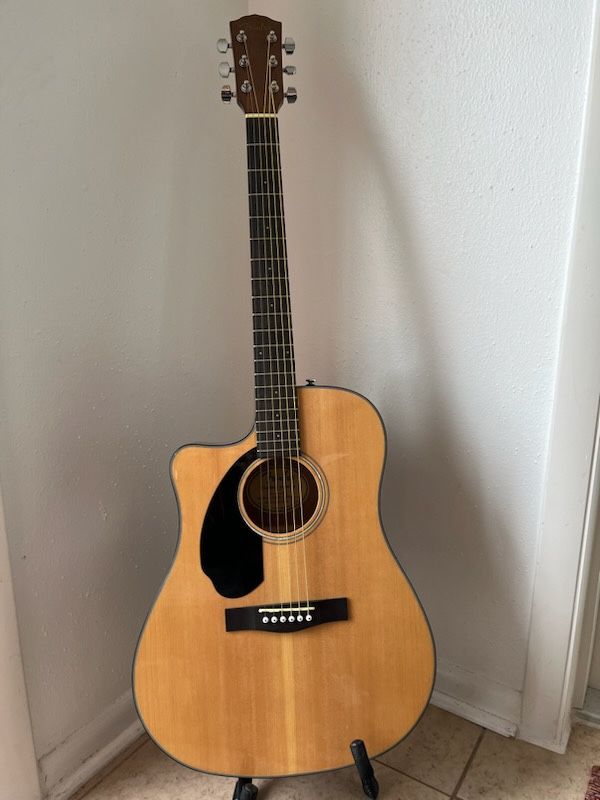 Left-Handed Acoustic Electric Guitar