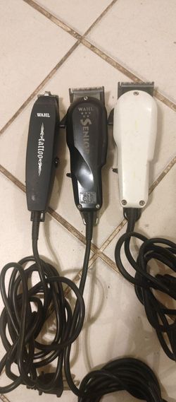 CORDED WAHL SENIORS AND WAHL TAPER CLIPPER AND TATTO WAHL TIMMER $50 FOR ALL