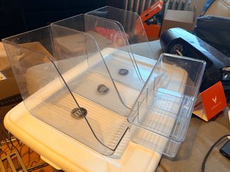 mDesign Clear Pantry & Refrigerator Organizer Bins – 4 Piece Set