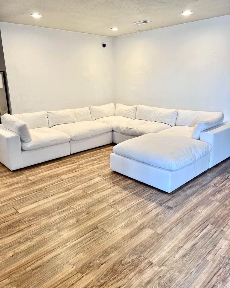White Modular Cloud Sectional