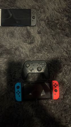 Nintendo switch with pro controller