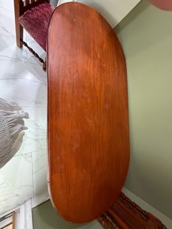 Mesa regular de grande de madera
