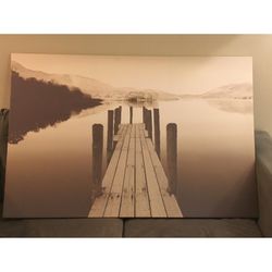 Large Canvas print of Pier Landscape