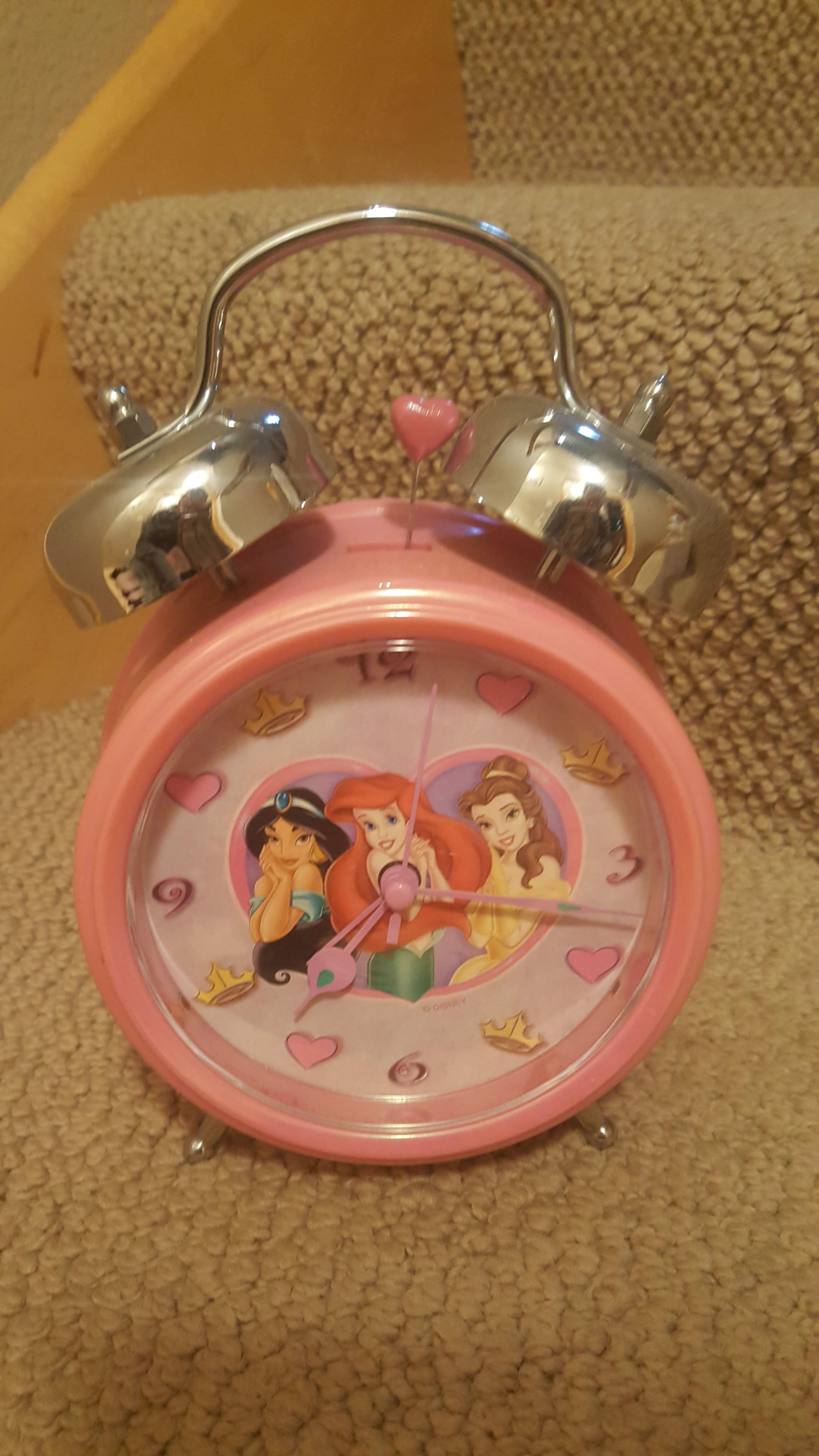 PRINCESS CLOCK WITH ALARM