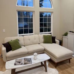 New Sectional Cream Sofa