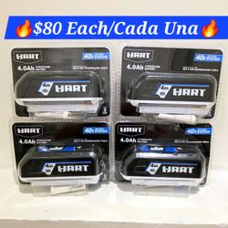 🔥HART 40 Volts 4.0Ah Lithium-Ion Battery🔥Brand New🔥$80 Each 