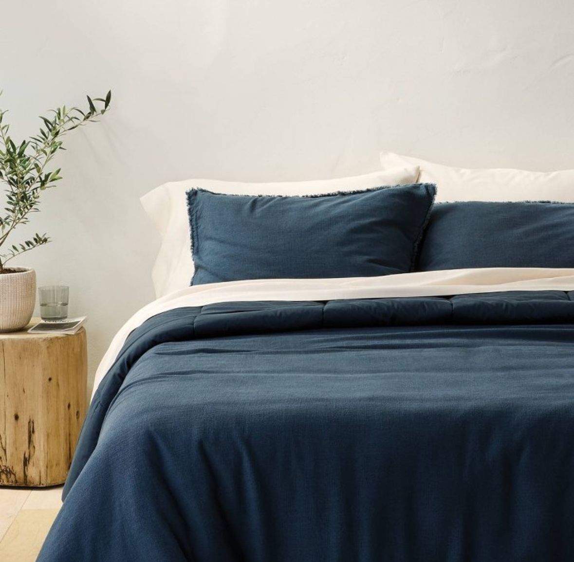 King Heavyweight Linen Blend Comforter & Sham Set King / Cali King