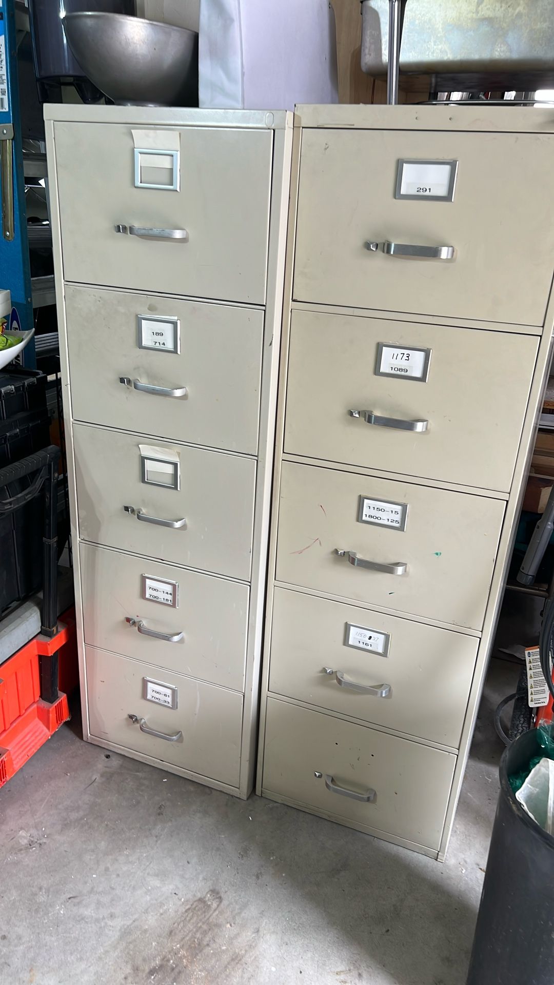 2 Legal Steel File Cabinets