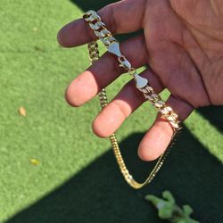 18k Gold Plated Cuban Link Chain 24" 7mm