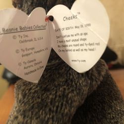 “ Cheeks” the Baboon Ty Beanie Baby