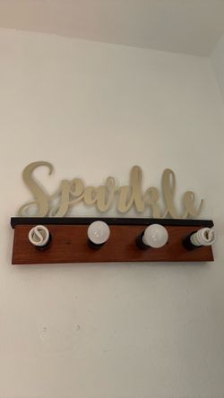 Room Decor “Sparkle” metal sign