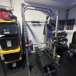 Squat Rack With Bench