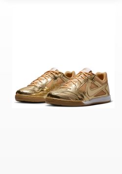 NIKE GATO LV8 METALLIC GOLD SIZE 4Y KIDS / 5.5 WOMENS